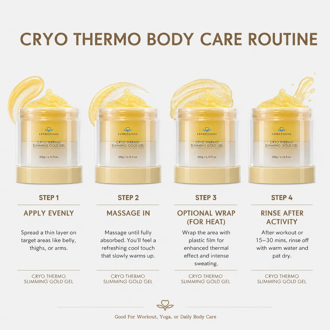 Cryo thermo gold body firming gel