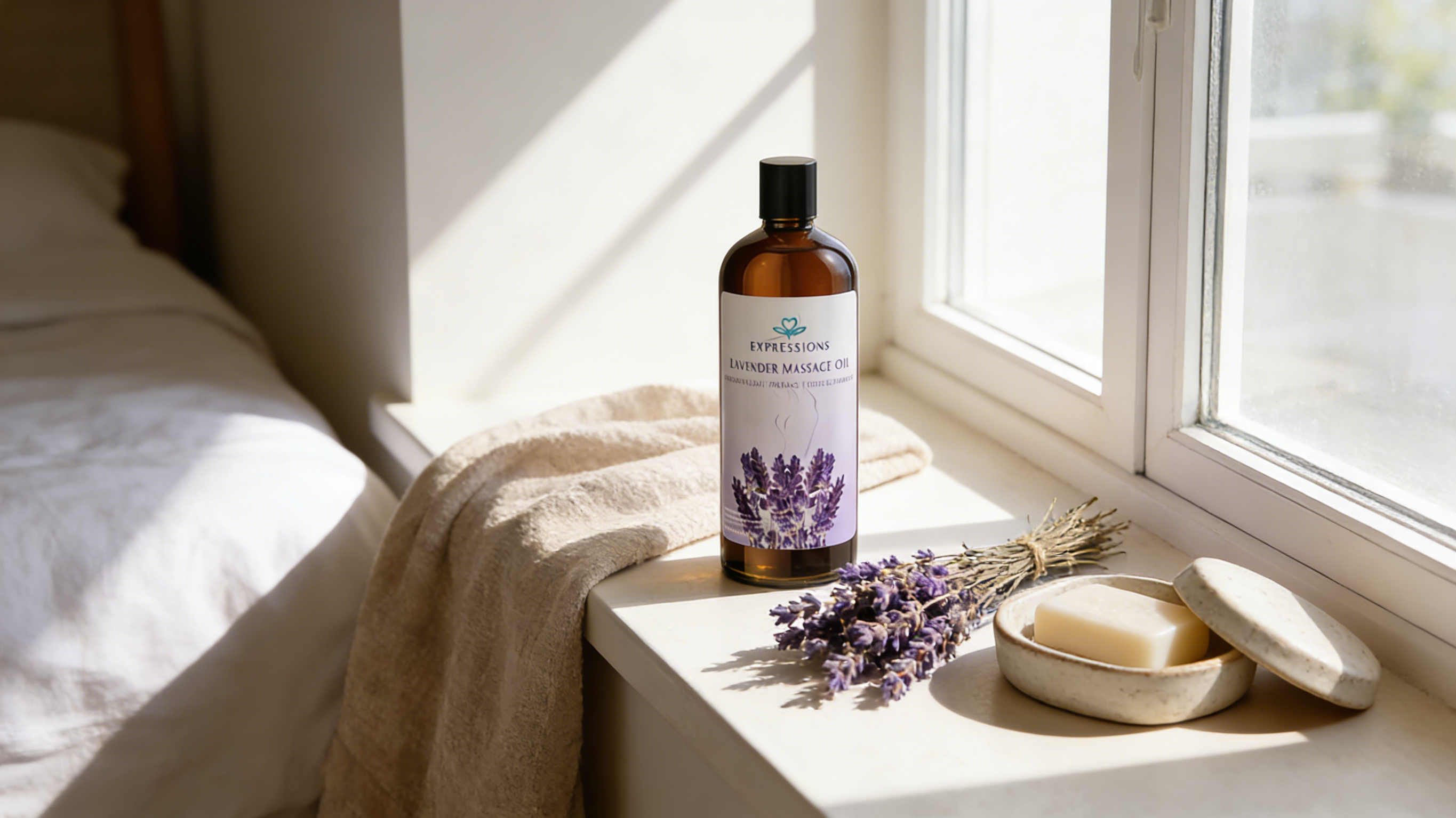 Natural Lavender Massage Oil