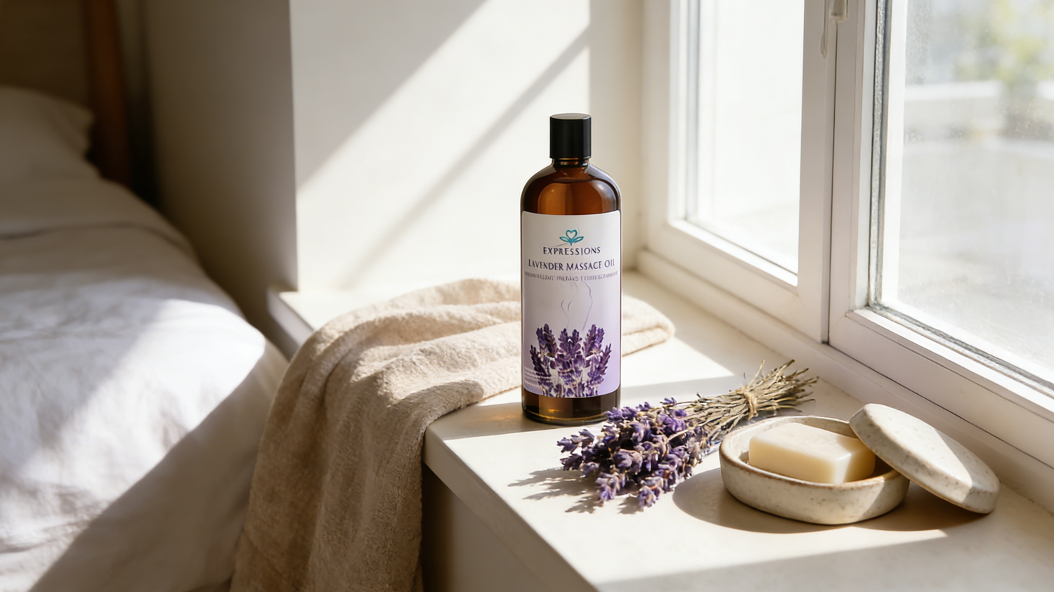 Natural Lavender Massage Oil