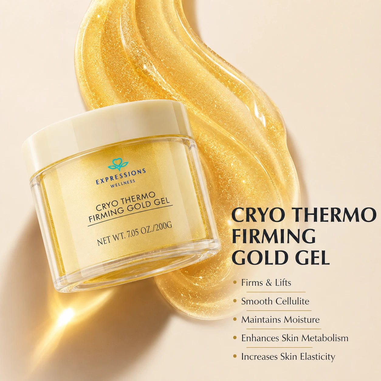 Cryo thermo gold body firming gel